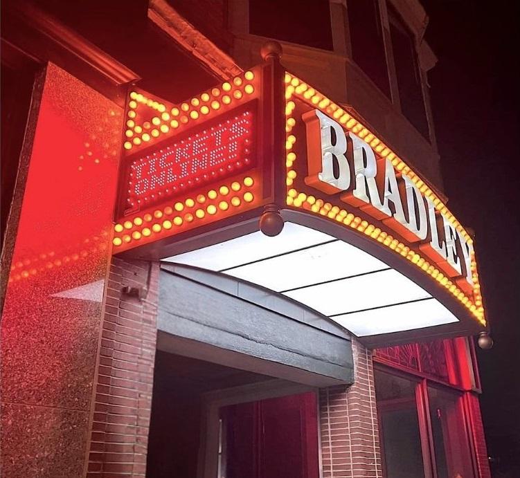 Front of The Bradley Playhouse in Putnam, Connecticut.